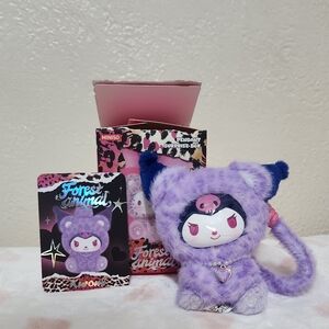 Kuromi Sanrio Forest Animal Series Plush Keychain